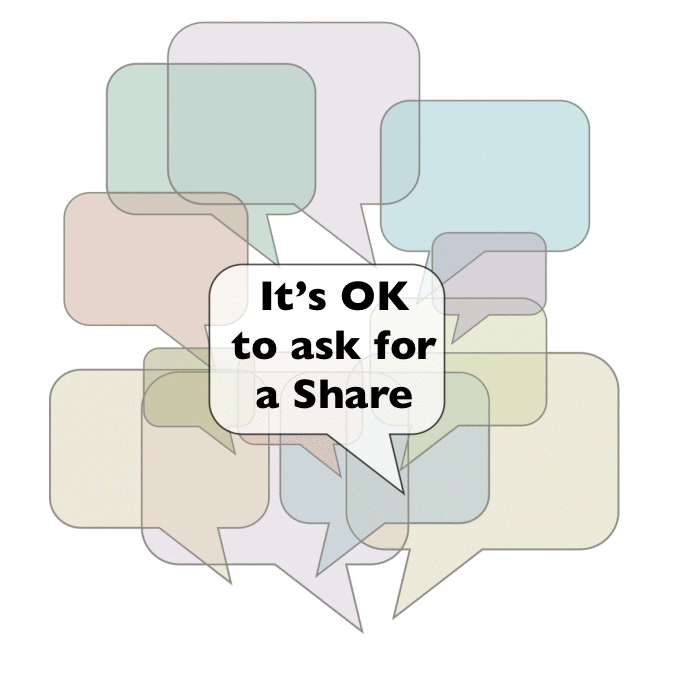 Asking for the Social Share