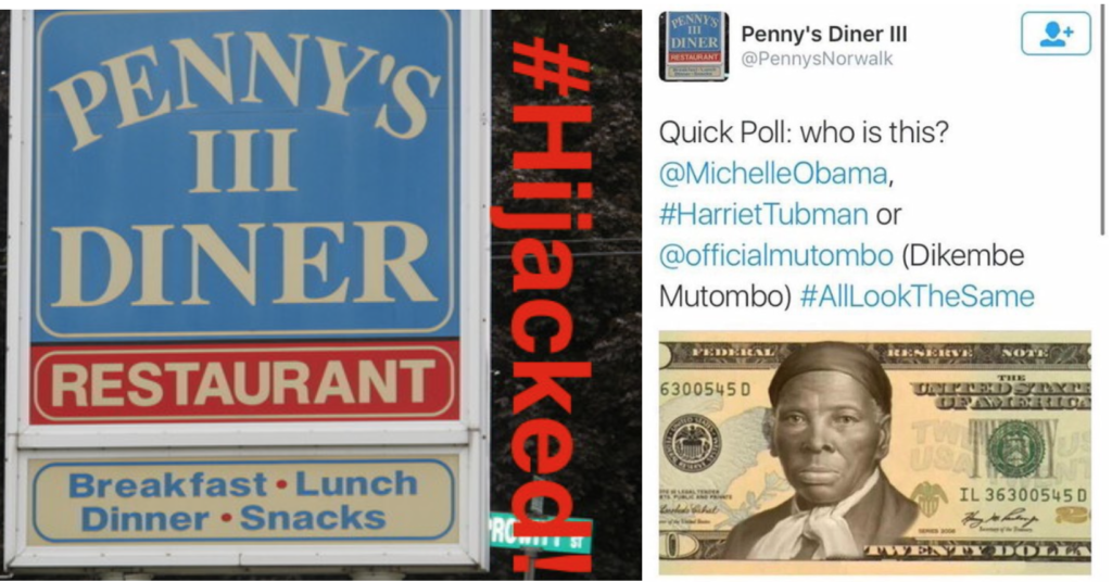 Penny's Diner in Norwalk, Hijacked by Trolls